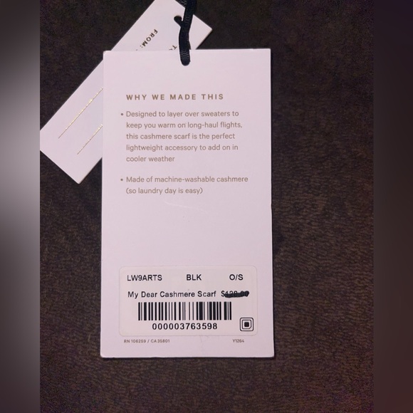 Lululemon cashmere scarf super soft and warm NWT🖤 - Picture 6 of 9